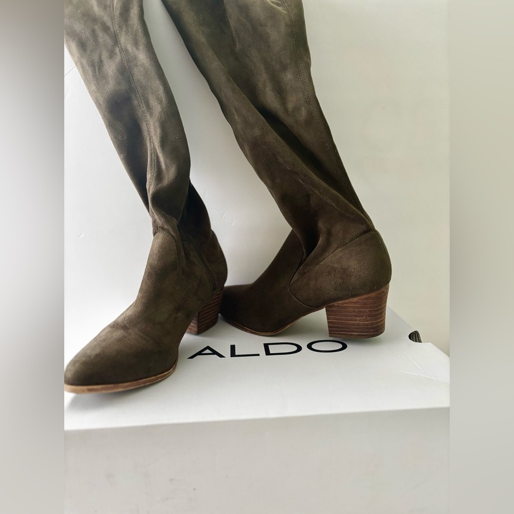 ALDO Women's Olive Over the Knee Boots